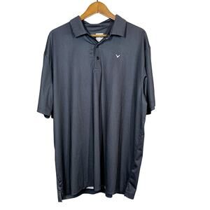 Callaway Golf Polo Short Sleeve Shirt Casual Sport Grey - XL
